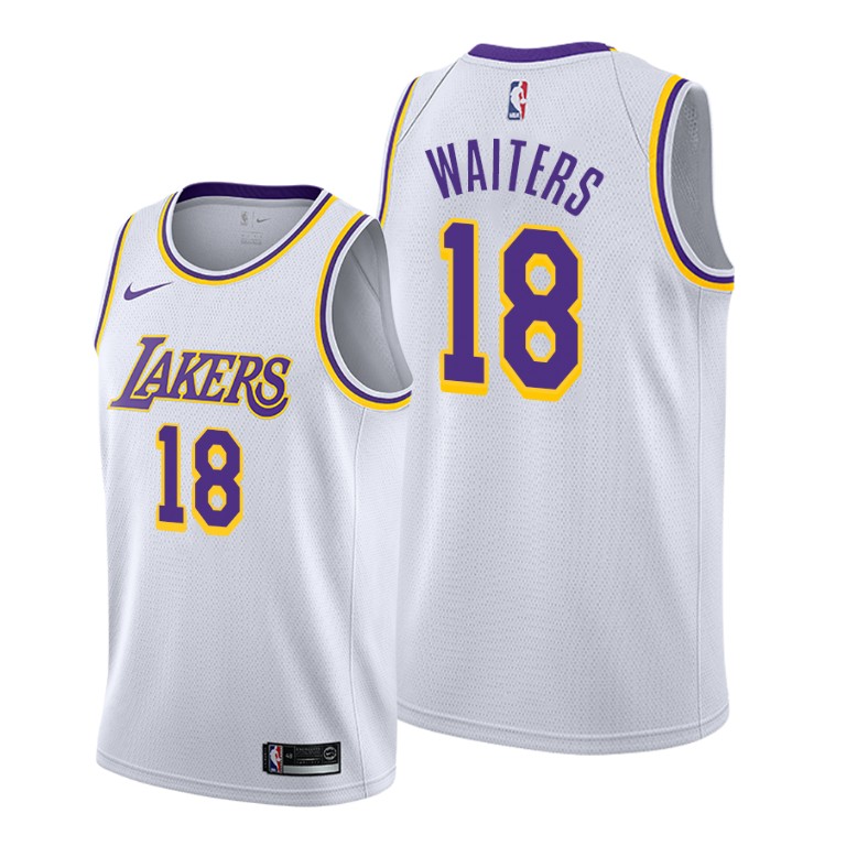 Men's Los Angeles Lakers Dion Waiters #18 NBA 2020 Association Edition White Basketball Jersey QCB3083KU
